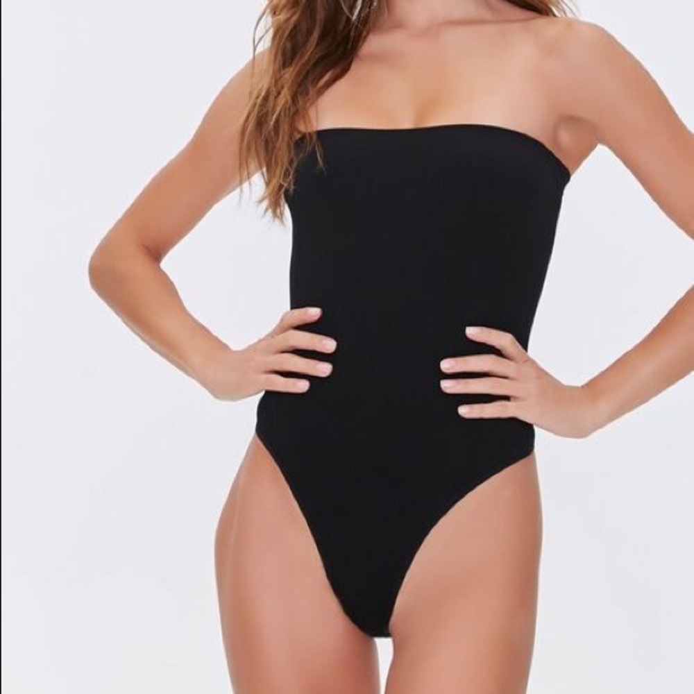 Forever 21 Seamless Ribbed Tube Bodysuit